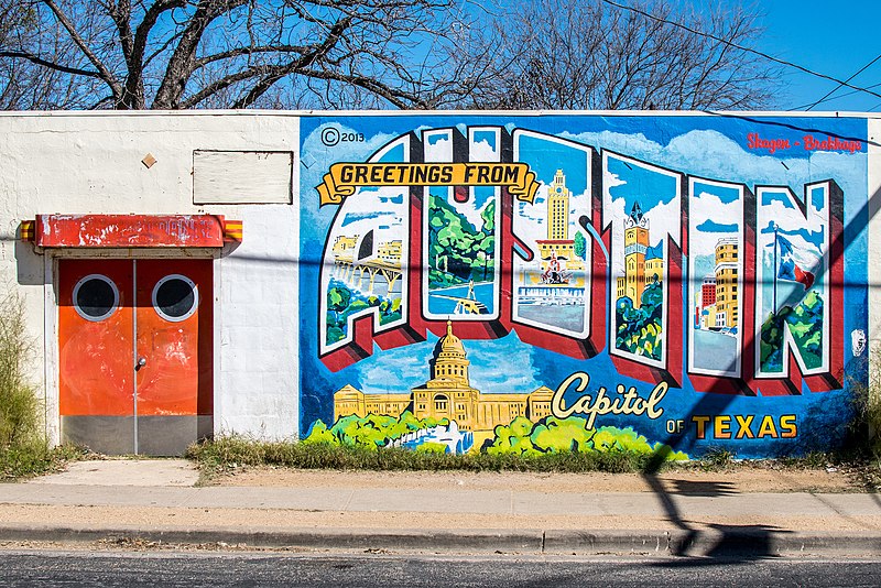 greetings from austin mural