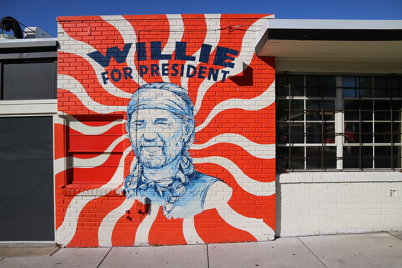 willie nelson mural in austin texas