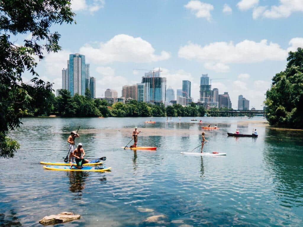 Paddle-Boat-in-Lady-Bird-Lake-Move-to-Austin