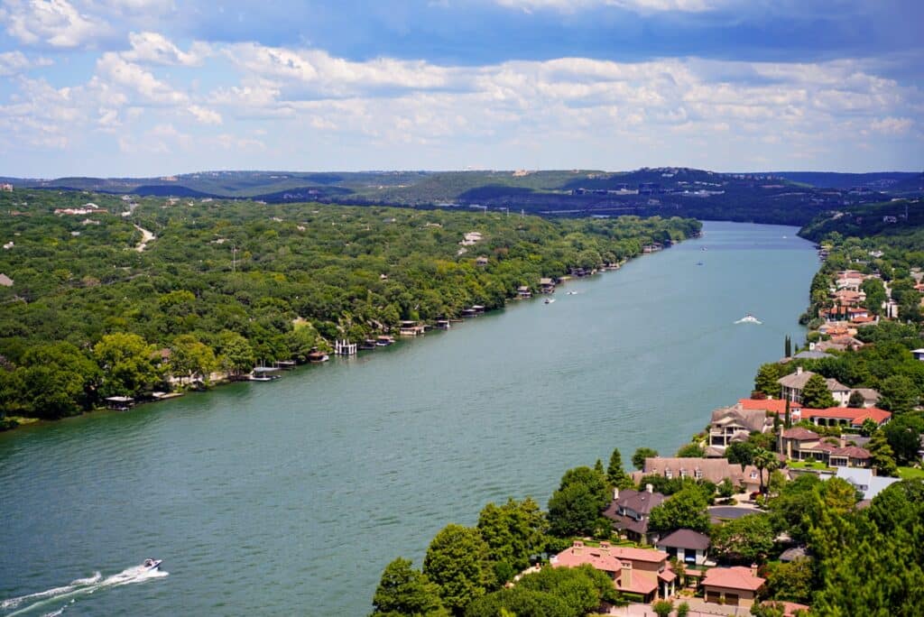 A view overlooking mount bonnell