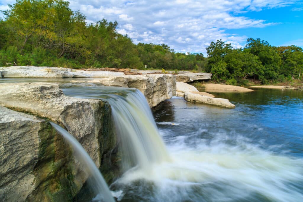 The,Lower,Falls,At,Mckinney,Falls,State,Park,In,Austin,